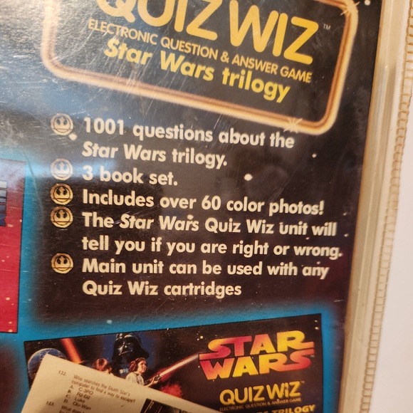 Star Wars Quiz Wiz Electronic Question and Answer Game (Tiger Elecronics,1997) - Picture 4 of 5